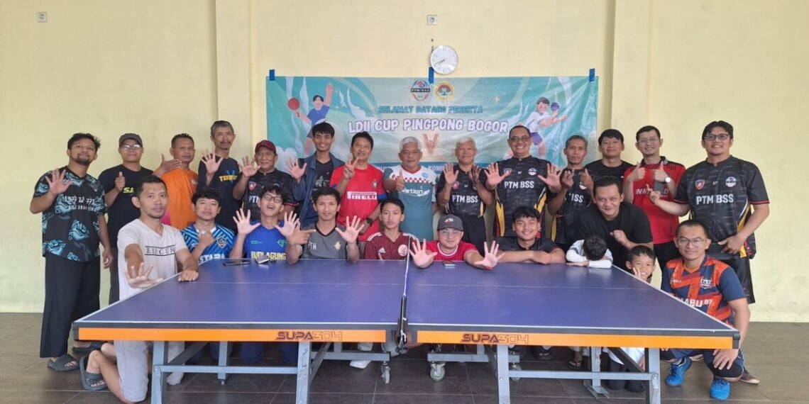 LDII Kota Bogor, Gelar LDII Cup Pingpong Bogor 2026, Diikuti Puluhan Peserta